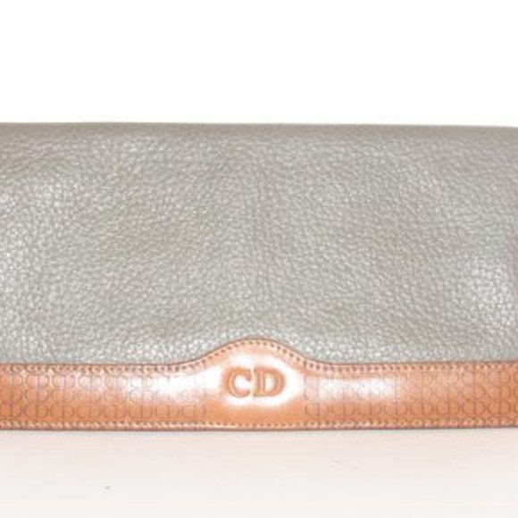 Christian Dior Color-Block Leather XL Bi-fold - Picture 1 of 8